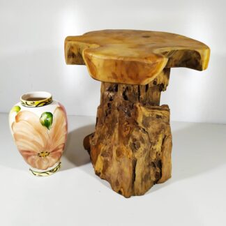 Mesinha De Canto Lateral de Tronco Rústico