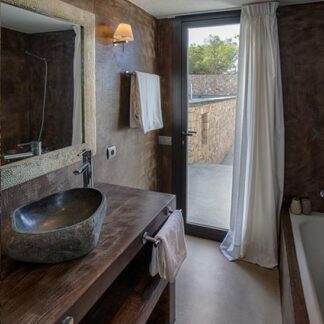 Cuba Rústica de Pedra para Banheiro Importada de Bali