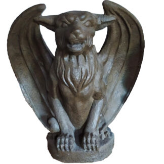 Estátua Escultura Gárgula Lobo