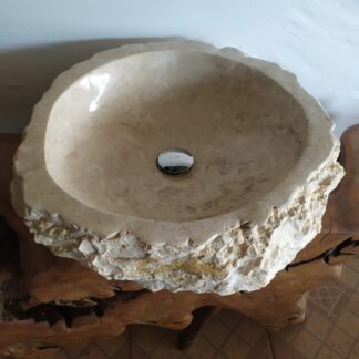 cuba rustica de marmore