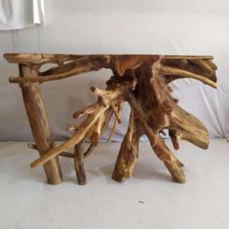 Aparador Rústico de Raiz de Madeira Teka Importado de Bali Indonésia 123x82x41