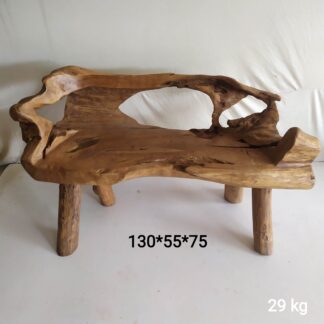 Banco Rustico Esculpido em Tronco