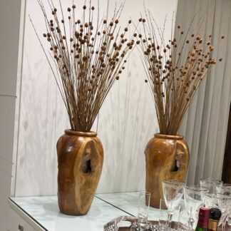 Vaso-rustico-de-madeira-de tronco